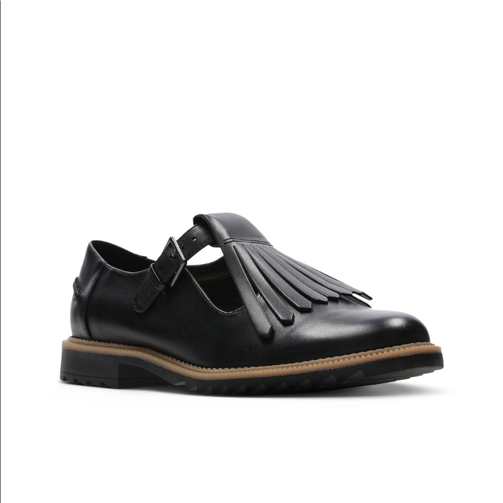 Clarks Griffin Mia Kiltie Oxford Loafers NIB